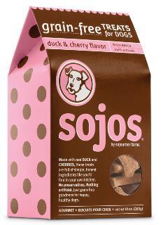 Sojourner Farms Grain Free Dog Treats Duck & Cherry 10 oz. Box