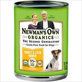 Newman's Own USDA Organic 95% Turkey & Liver Grain-Free Dinner For Dogs 12-12.7 oz.