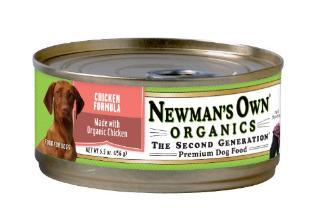 Newman's Own USDA Organic 95% Chicken Grain-Free Dinner For Dogs 24-5.5 oz.