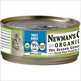 Newman's Own USDA Organic 95% Turkey Grain-Free Dinner For Cats 24-5.5 oz.