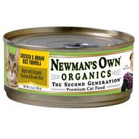 Newman's Own Cat Chicken & Brown Rice 24-5.5 oz.