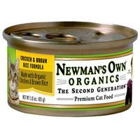 Newman's Own Cat Chicken & Brown Rice 24-3 oz.