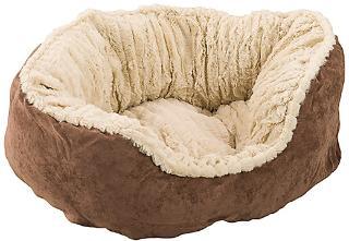 Ethical Sleep Zone 21" Chocolate Plush Bed Carved