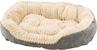 Ethical Sleep Zone 32" Gray Plush Bed Carved