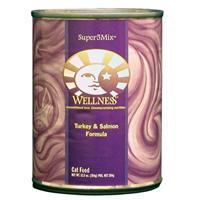 Wellness Canned Cat Super5Mix Turkey & Salmon 12-12.5 oz Case