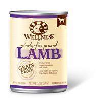 Wellness Canned Dog 95% Lamb 12-13.2 oz Cans