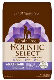 Holistic Select Grain Free Adult Health Deboned Turkey & Lentils 26lb