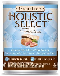 Holistic Select Grain Free Ocean Fish-Tuna Pate Cat 12-13z