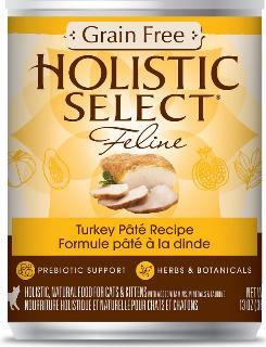 Holistic Select Grain Free Turkey Pate Cat 12-13z