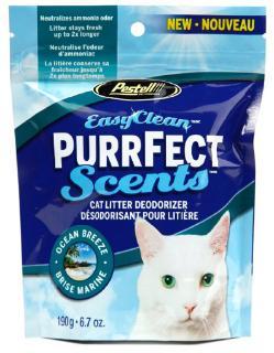 Pestell Easy Clean Purrfect Scents Cat Litter Deodorizer Ocean Breeze 12-6.7Z