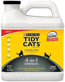 Tidy Cats Four-in-One Strength Litter 3-14lb Jug