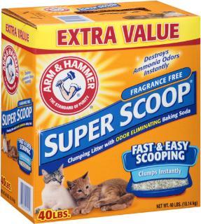 Arm & Hammer Super Scoop Clumping Litter Unscented 40 lb.