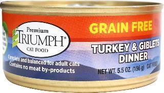 Triumph Grain Free Turkey & Giblets Canned Cat Food 24-5.5Z (Drop Ship Only)