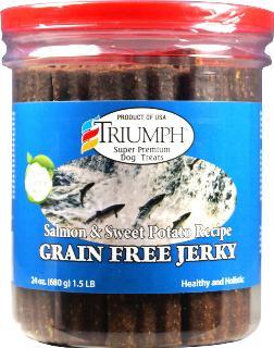 Triumph Grain Free Salmon-Sweet Potato Jerky 6-24Oz