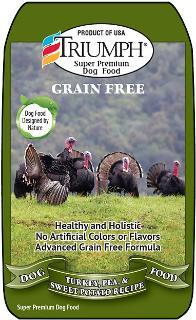 Triumph Grain Free Turkey-Pea-Sweet Potato Dog 6-3#