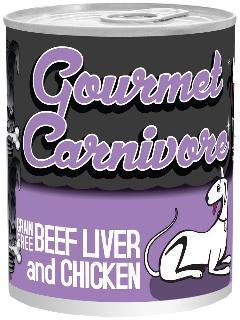 Tiki Dog Gourmet Carnivore Beef Liver and Chicken 12-12oz