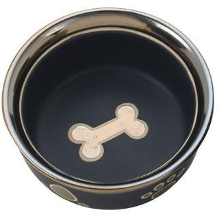 Ethical Ritz Copper Rim Dog Dish Black 5