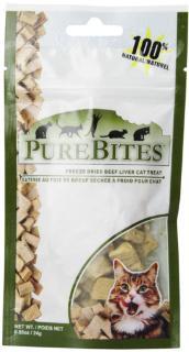 PureBites Beef Liver 1.55oz- 44g- Value Size Cat Treats