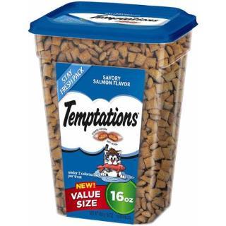 WHISKAS TEMPTATIONS Salmon 16oz Value Pack