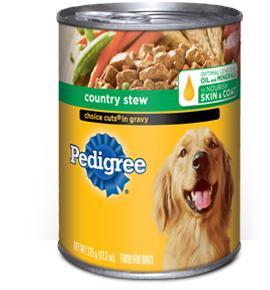 Mars Pedigree Choice Cut Country Stew 12-22Oz Cans