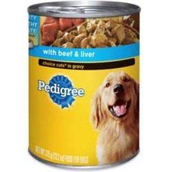 Mars Pedigree Choice Cuts Beef-Liver 12-22OZ