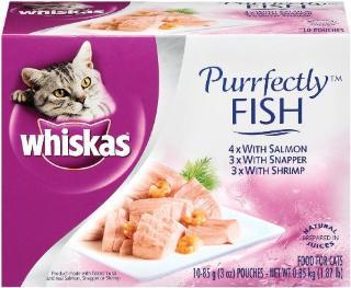 Mars Whiskas Purrfect Fish Variety 4-10-3Z Cans