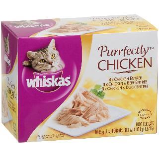 Mars Whiskas Purrfect Chicken Variety 4-10-3Z Cans