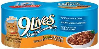 Delmonte 9 Lives Flaked Tuna & Eggbits 24-5.5 oz. Cans