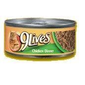 Delmonte 9 Lives Ground Chicken Dinner 24-5.5 Cans