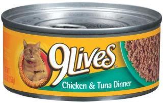 Delmonte 9 Lives Ground Chicken & Tuna Dinner 24-5.5 oz. Cans