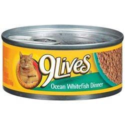 Delmonte 9 Lives Ground Ocean Whitefish 24-5.5. oz. Cans