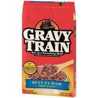 Delmonte Gravy Train Beefy Dry Dog Food 35 lb.