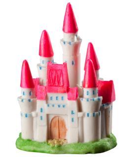 Elive Glow Elements Neon Pink Princess Castle - 2.75 in. x 2 in. x 4 in.