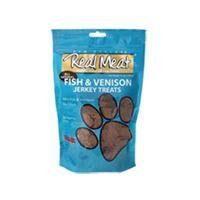 The Real Meat Company Dog Jerky Treats Fish-Venison 12 oz.