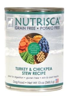 Dogswell Nutrisca Turkey & Chickpea 12-13 oz. Can