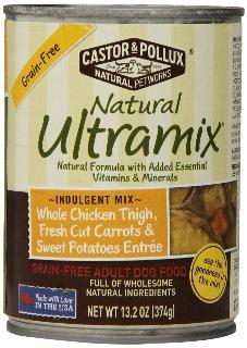 Castor & Pollux Ultramix Grain Free Chicken, Carrot & Peas 12-13 oz.