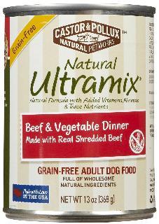 Castor & Pollux Ultramix Grain Free Beef & Vegetable 12-13 oz.