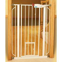 Carlson Extra Tall Walk-Thru Gate With Pet Door (42" High X 29" -52" Wide)