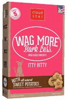 Wag More Bark Less Original Itty Bitty Oven Baked Treats with Sweet Potatoes 8Z