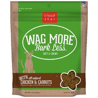 Wag More Bark Less Original Soft & Chewy Treats with Chicken & Carrots 6Z