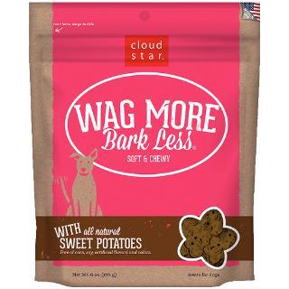 Wag More Bark Less Original Soft & Chewy Treats with Sweet Potatoes 6Z