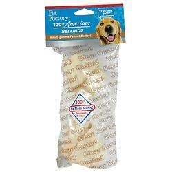 Pet Factory USA Clear Peanut Butter Beefhide Bone 6