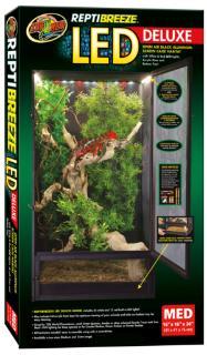 Zoo Med ReptiBreeze LED Deluxe Screen Cage (16"x16"30")